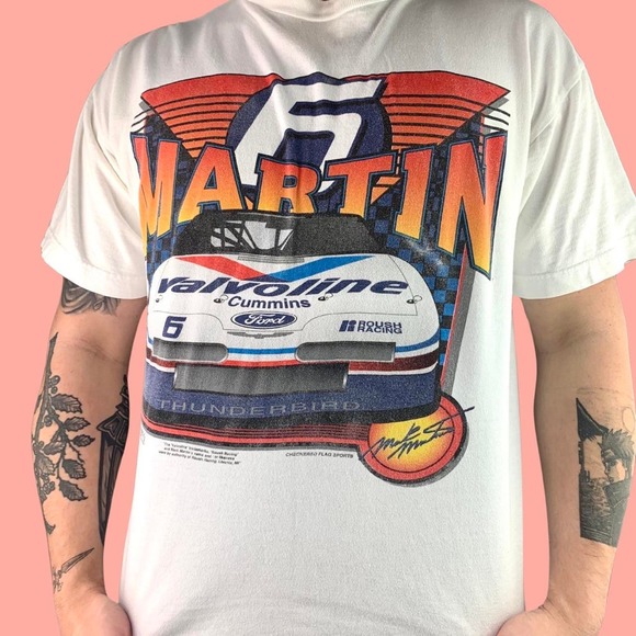 Vintage 90s mark martin nascar t-shirt - Picture 2 of 4